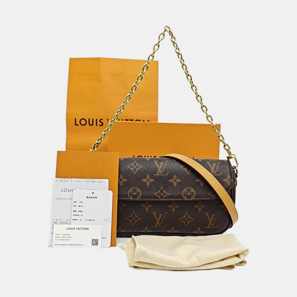 IVY Monogram Coated Canvas Brown