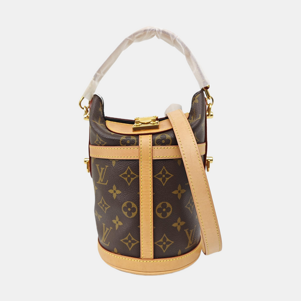 DUFFLE Monogram Coated Canvas Brown