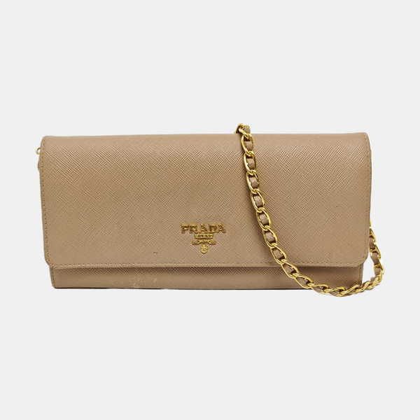 Mini Bag Saffiano Calfskin Beige