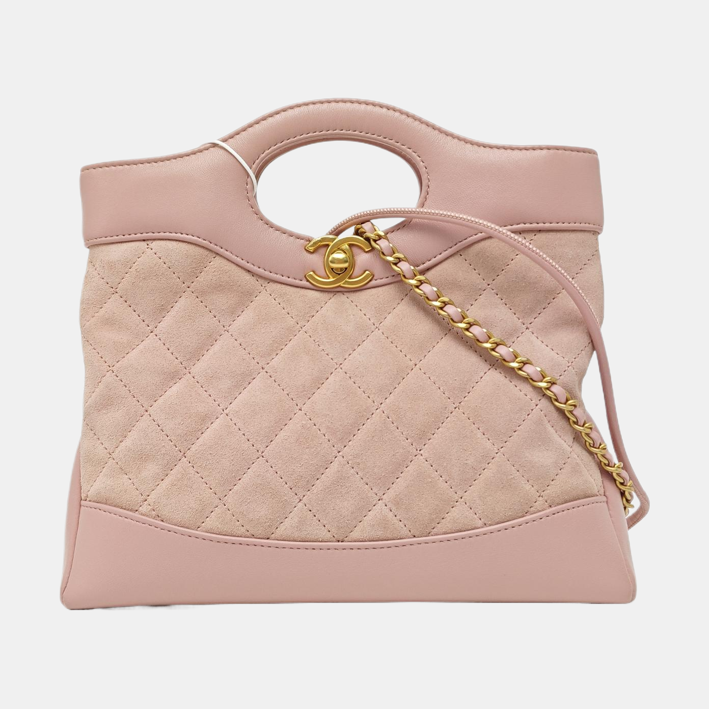 CHANEL 31 Quilted Suede Pink