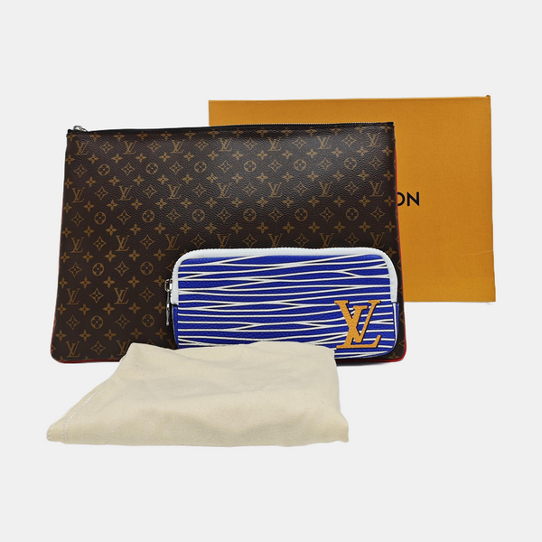 MULTIPOCKET Monogram Coated Canvas Brown