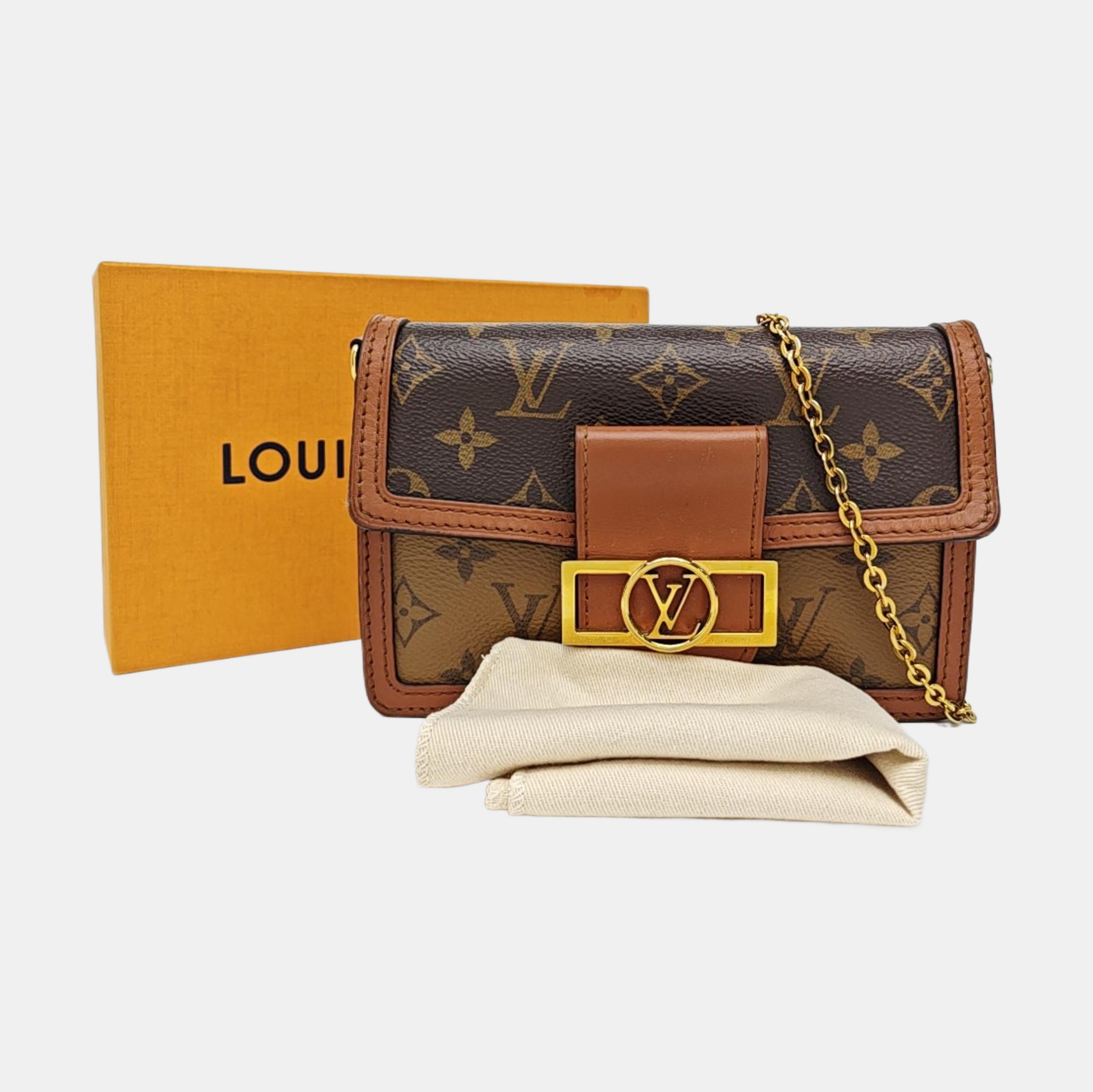 DAUPHINE WOC Monogram Coated Canvas Brown