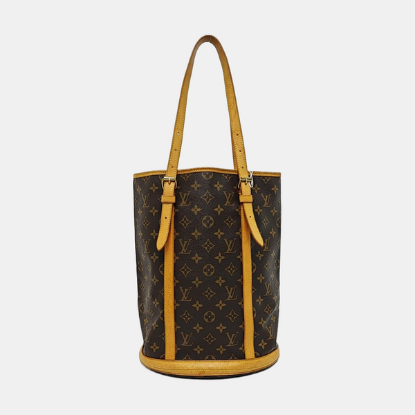 BUCKET GM Monogram Coated Canvas Brown