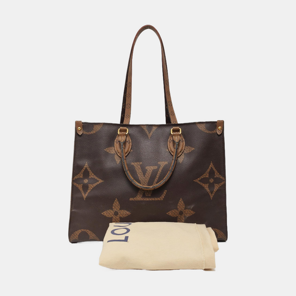 ONTHEGO MM Monogram Coated Canvas Brown