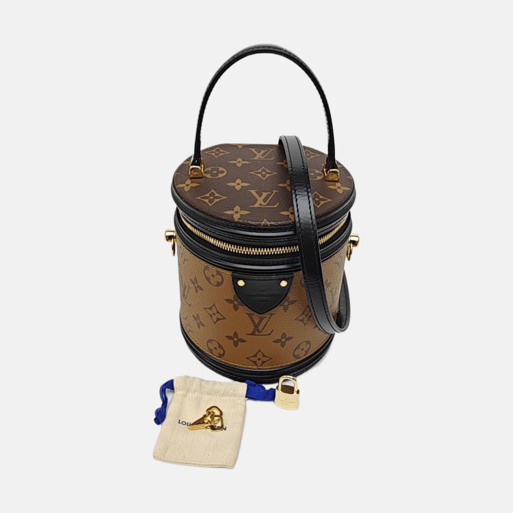 CANNES PM Monogram Coated Canvas Brown