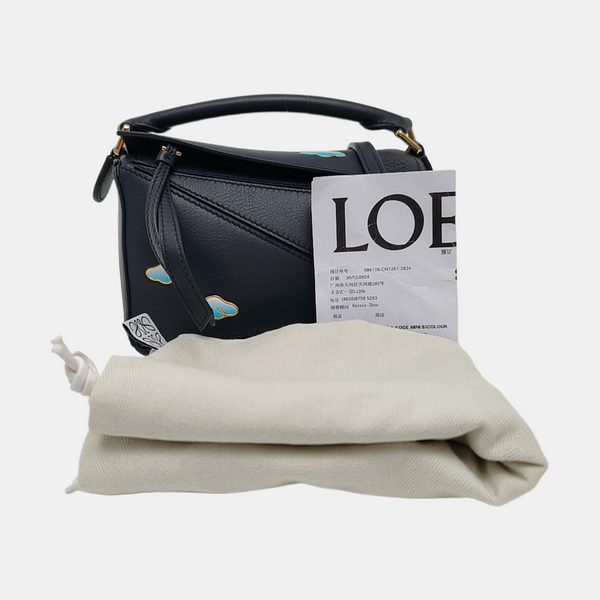 Puzzle Mini Calfskin Black