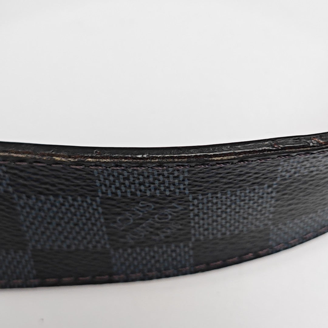 Coated Canvas Belt Blue