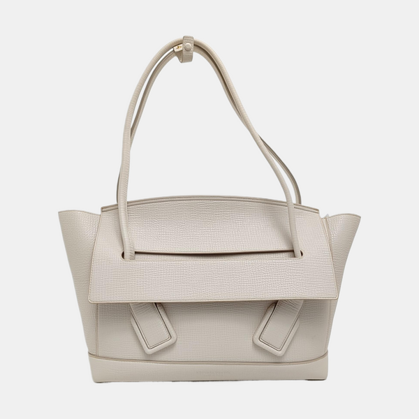 Authenticated pre-owned  Arco Medium Calfskin White - Tote Bag at Looply