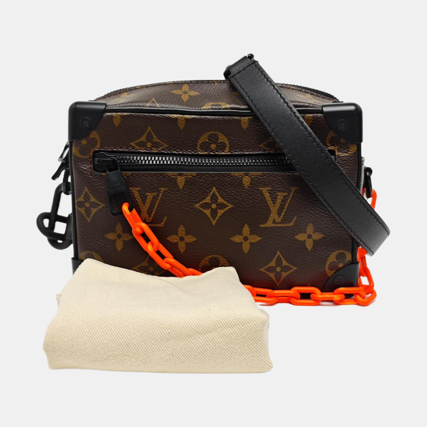 SOFT TRUNK Mini Monogram Coated Canvas Brown