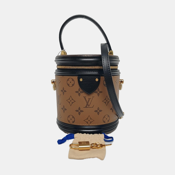 CANNES PM Monogram Coated Canvas Brown