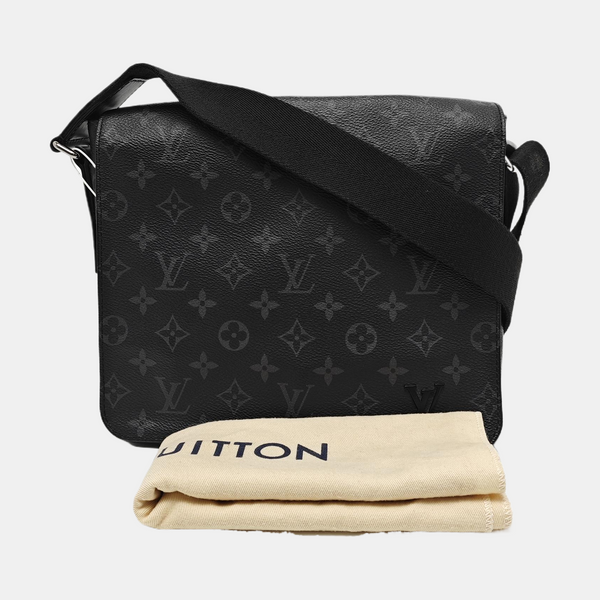 DISTRICT PM Monogram Coated Canvas Black