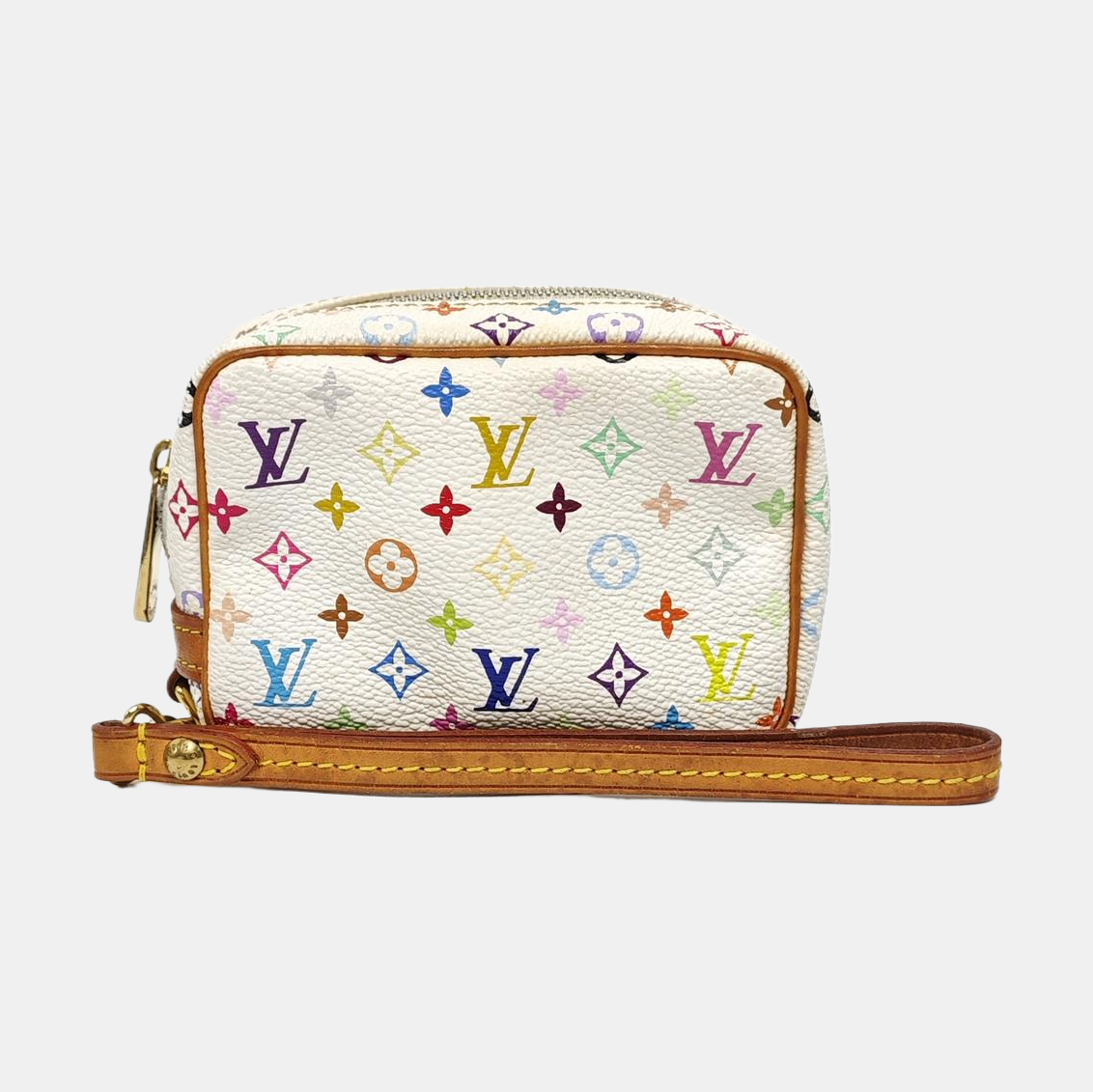 LV × TM WAPITY Monogram Coated Canvas White Coin Purse
