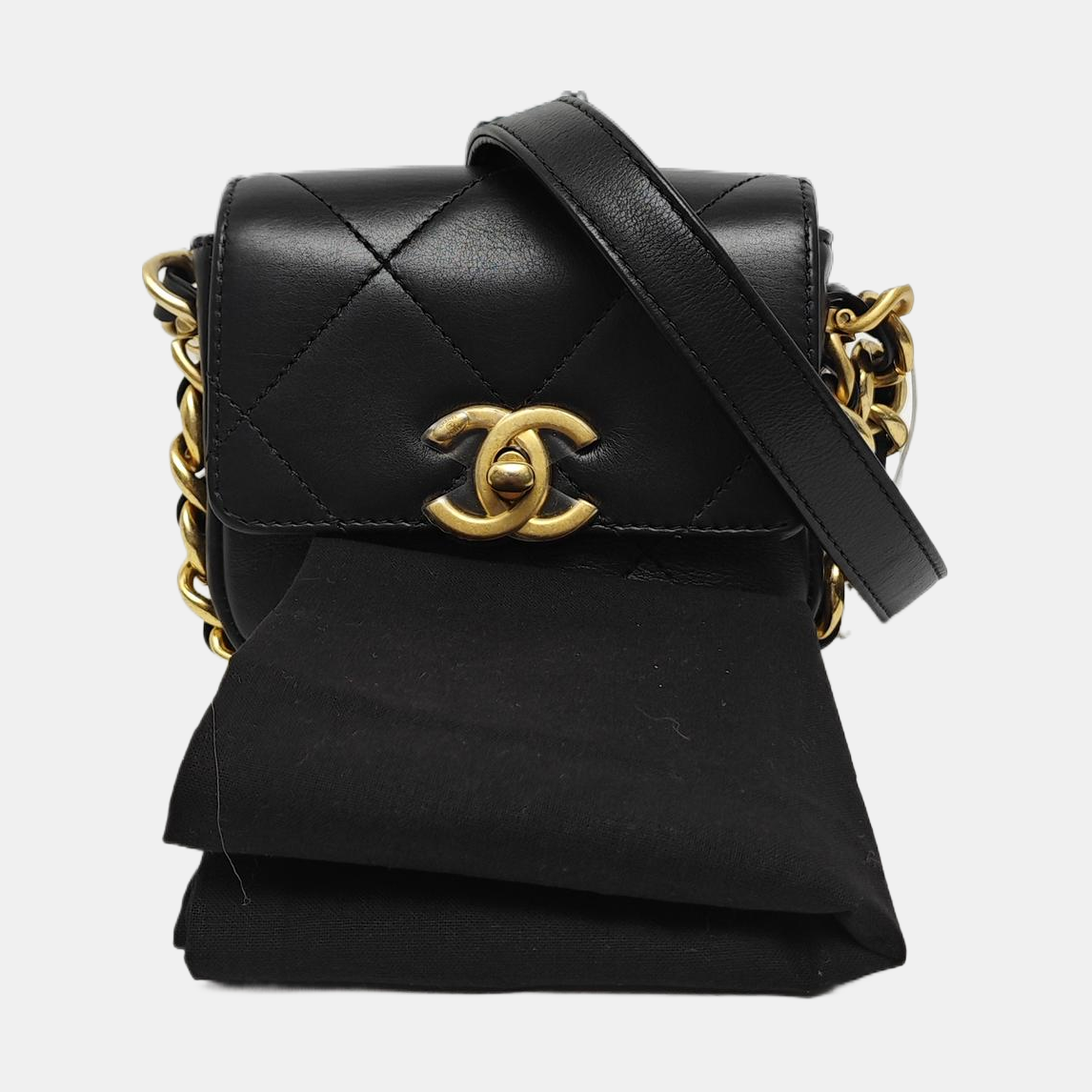Quilted Calfskin Mini Black