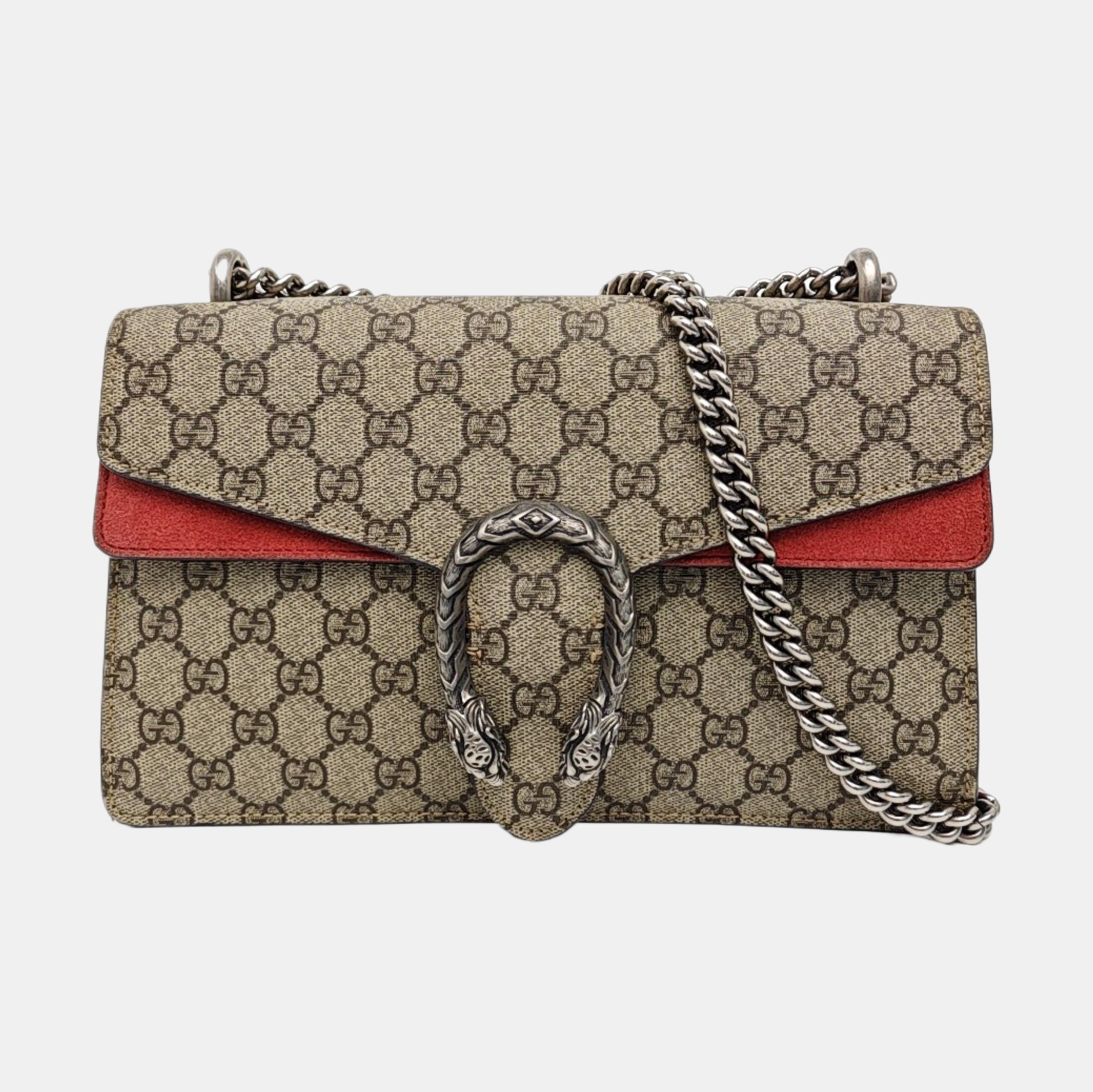 Dionysus Small Monogram Coated Canvas Black
