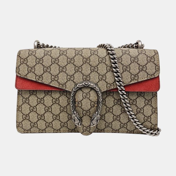 Dionysus Small Monogram Coated Canvas Black