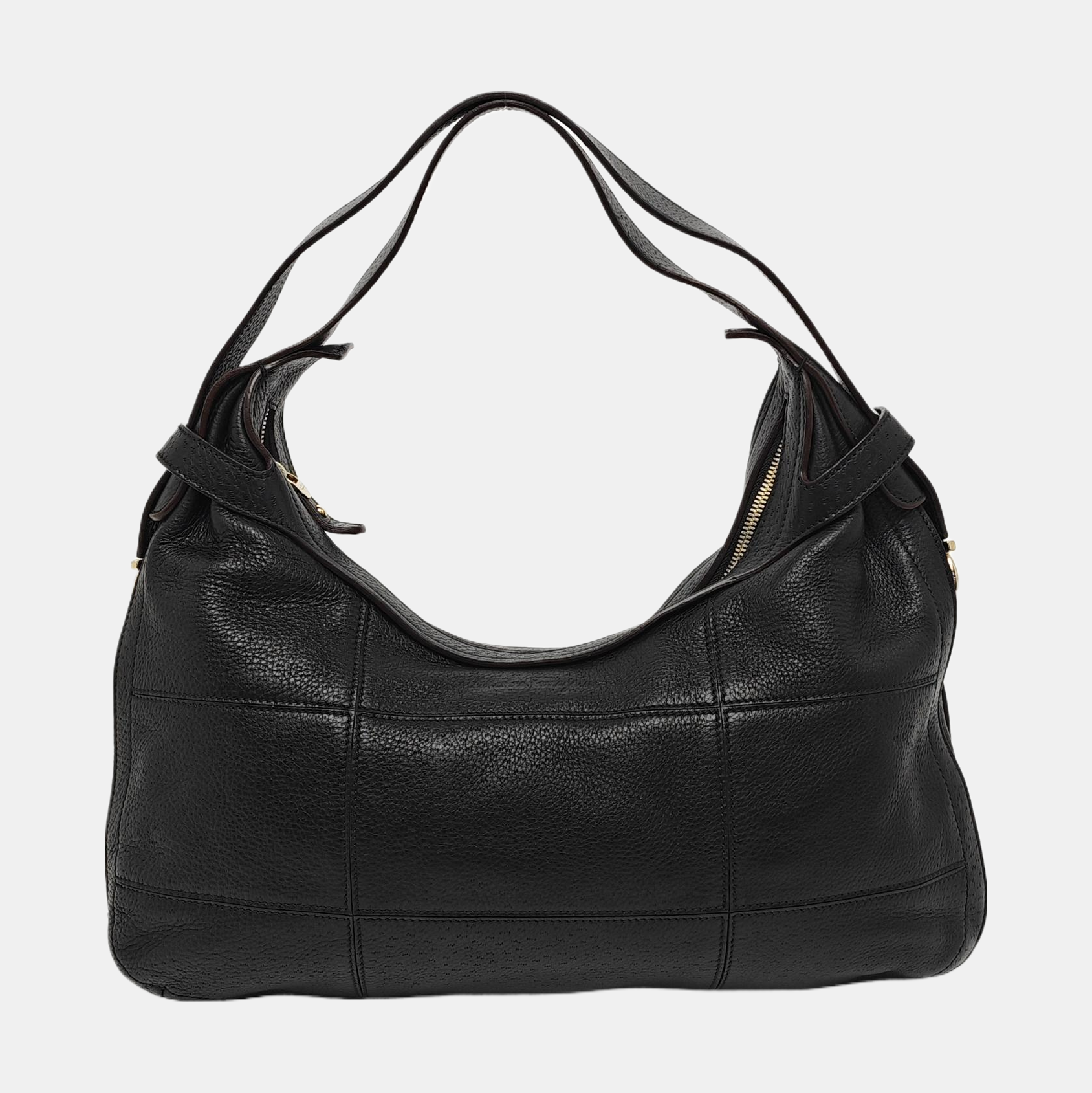 Calfskin Top Handle Bag Black