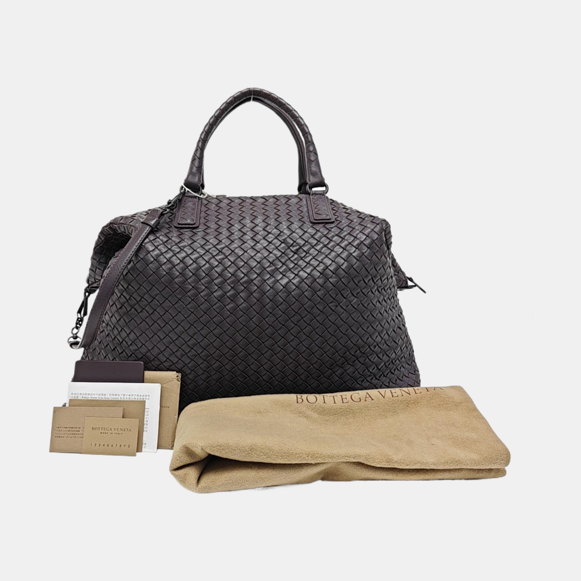 Lambskin Shoulder Bag Gray