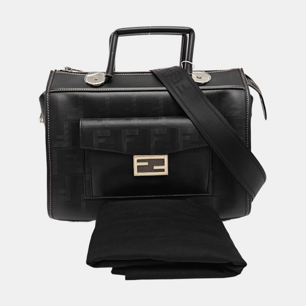 Calfskin Shoulder Bag Black