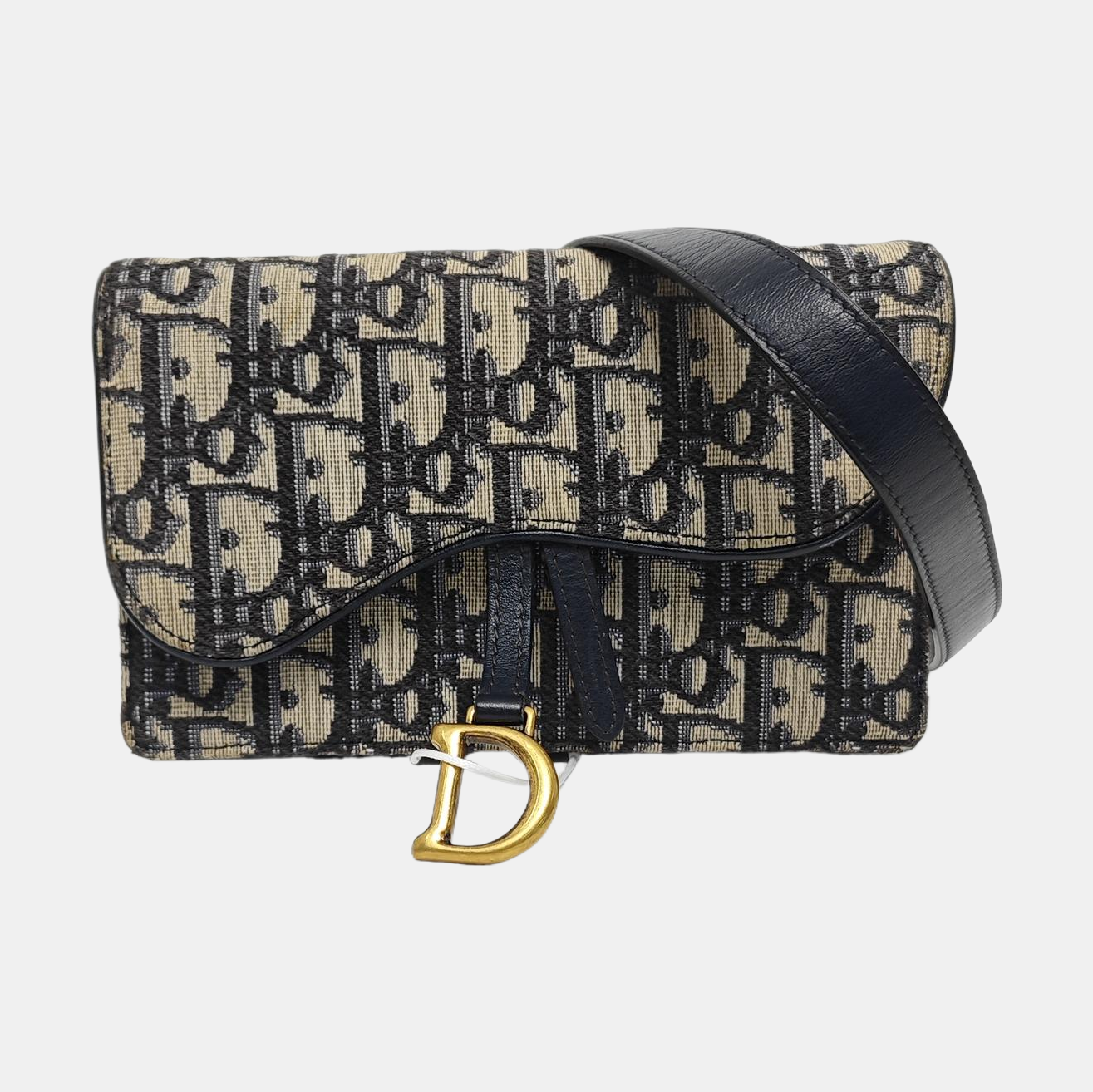 Saddle Mini Oblique Canvas Blue