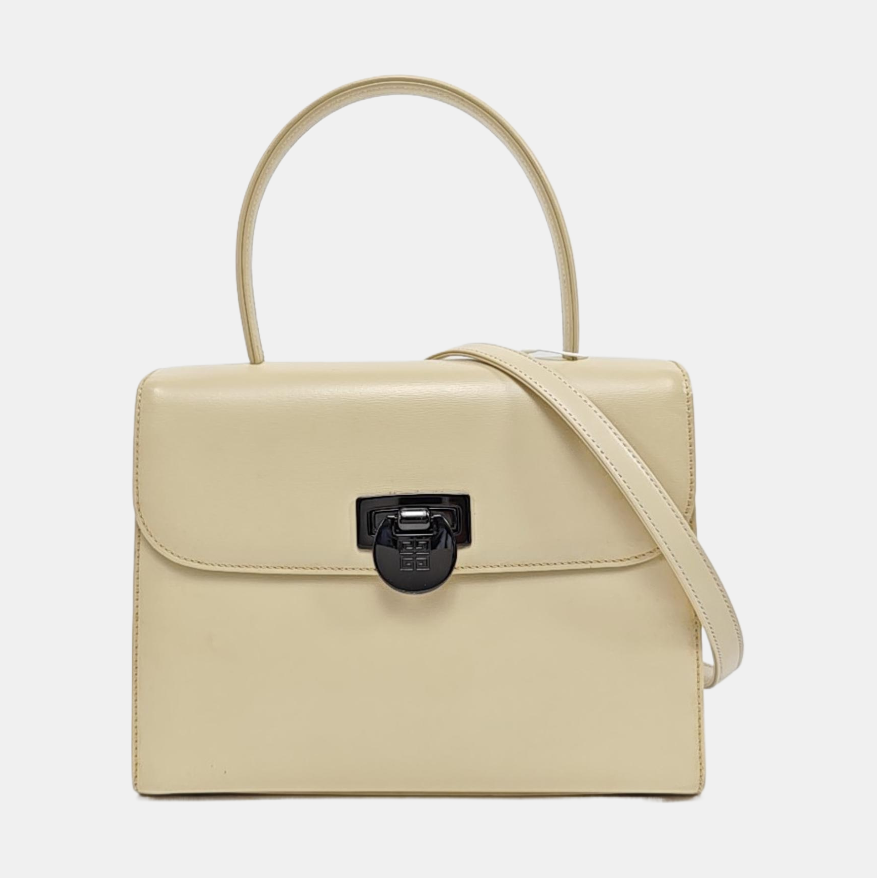 Calfskin Shoulder Bag Beige