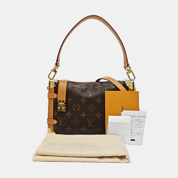 SIDE TRUNK MM Monogram Coated Canvas Brown