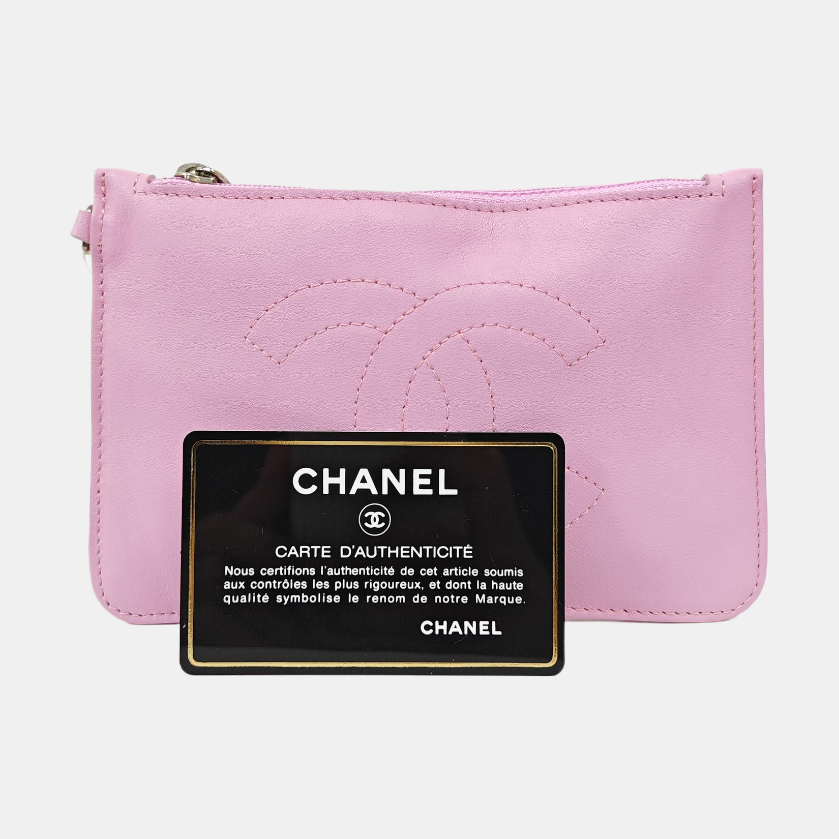 Lambskin Clutch Pink