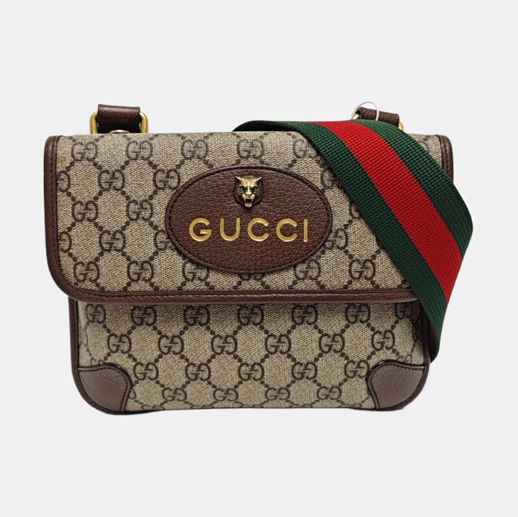 Neo Vintage Small Monogram Coated Canvas Beige