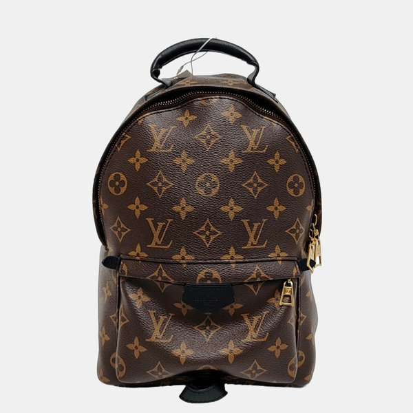 Authenticated pre-owned  PALM SPRINGS PM Monogram Coated Canvas Brown - Backpack at Looply