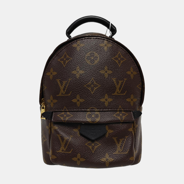 PALM SPRINGS Mini Monogram Coated Canvas Brown
