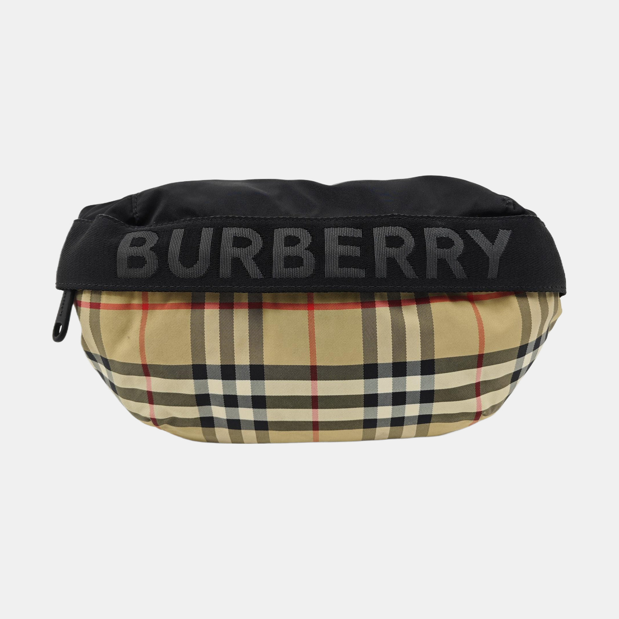 Fabric Belt Bag Brown