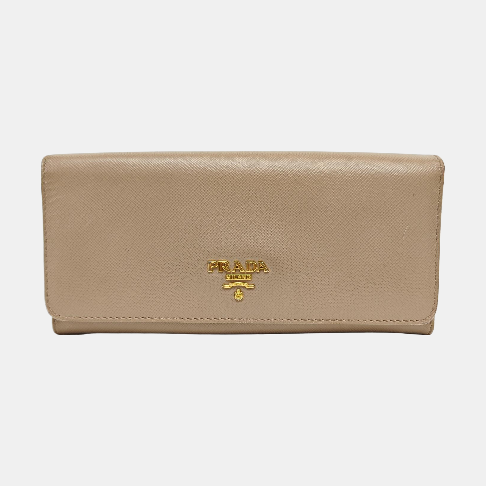 Saffiano Calfskin Wallet Beige