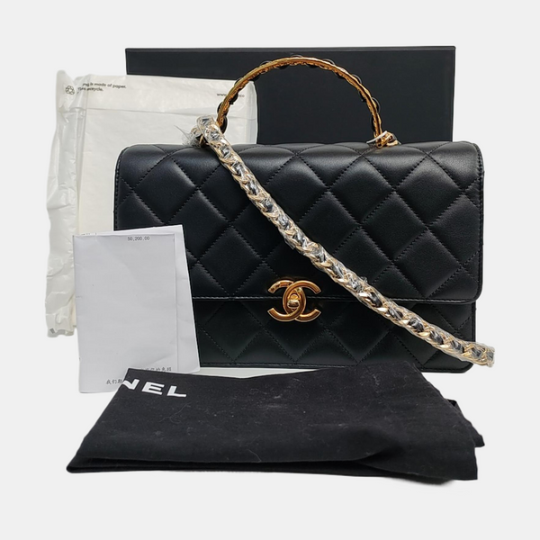 Quilted Calfskin Black