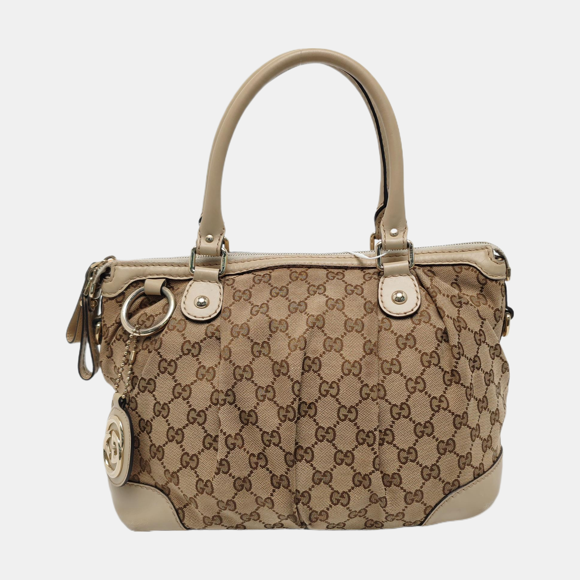 Sukey Monogram Canvas Beige