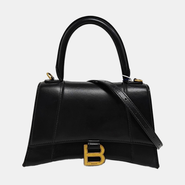 Hourglass S Calfskin Black