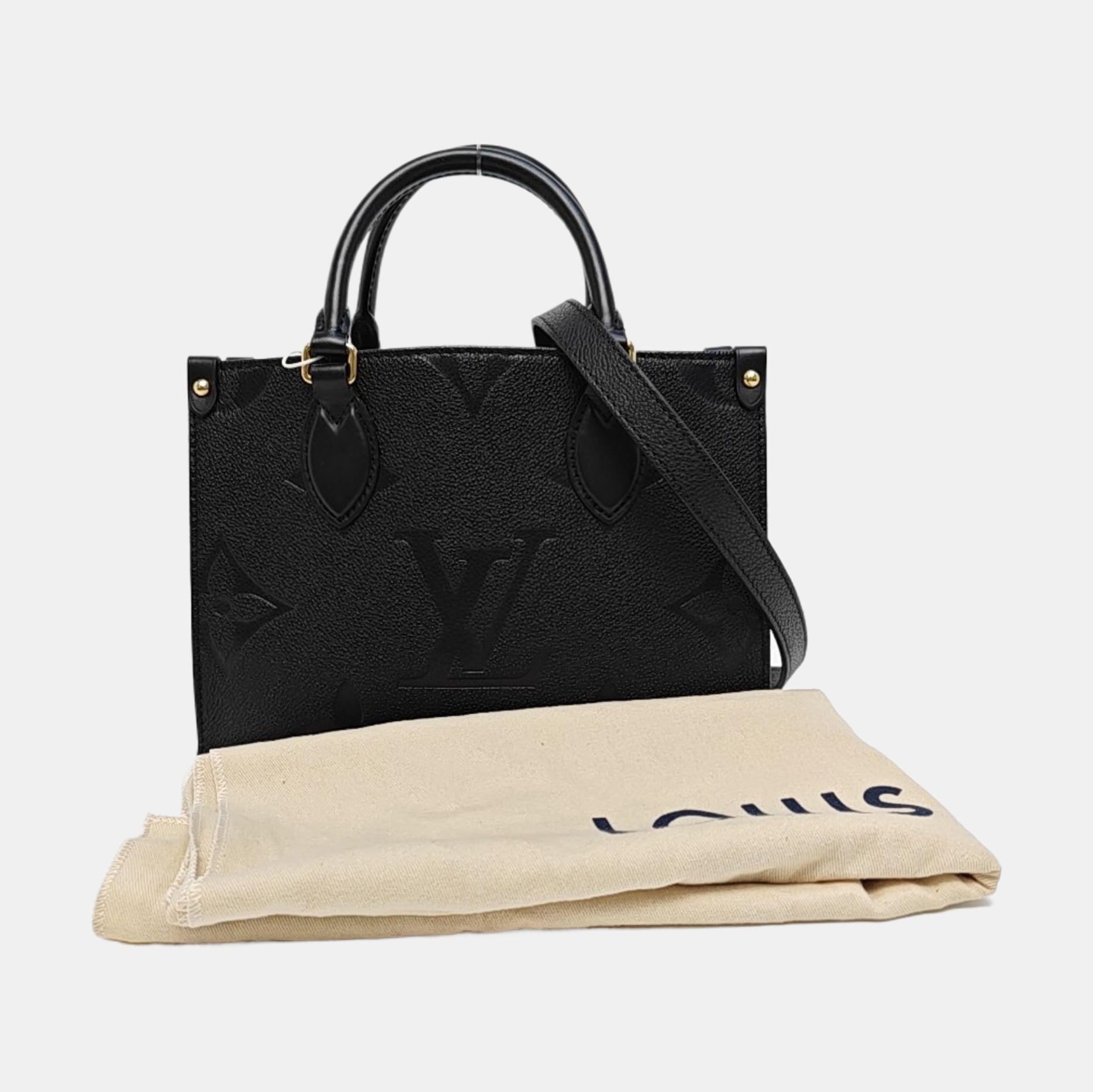 ONTHEGO PM Monogram Calfskin Black