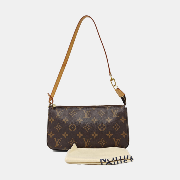 ACCESSOIRES GM Monogram Coated Canvas Brown