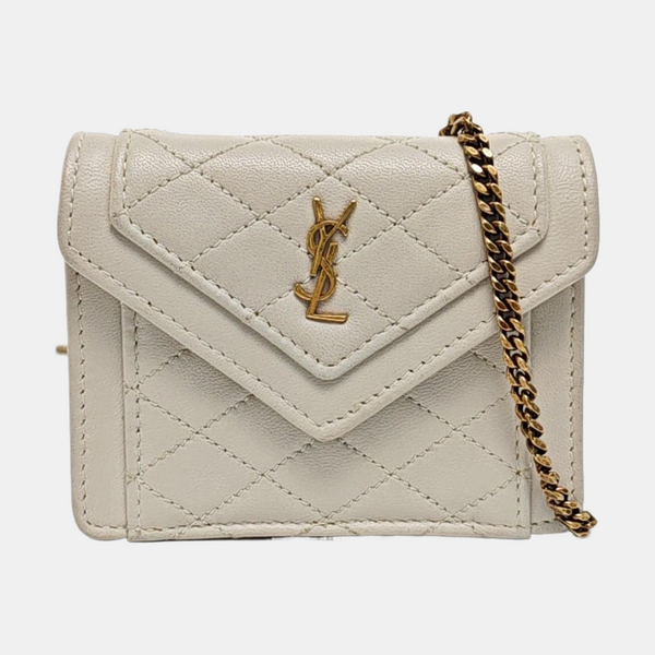 Authenticated pre-owned  GABY Quilted Lambskin White - Shoulder Bag at Looply