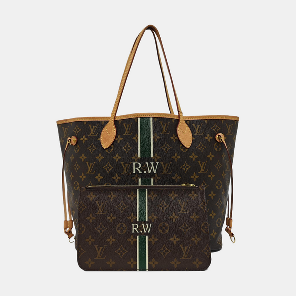 NEVERFULL MM Monogram Coated Canvas Brown