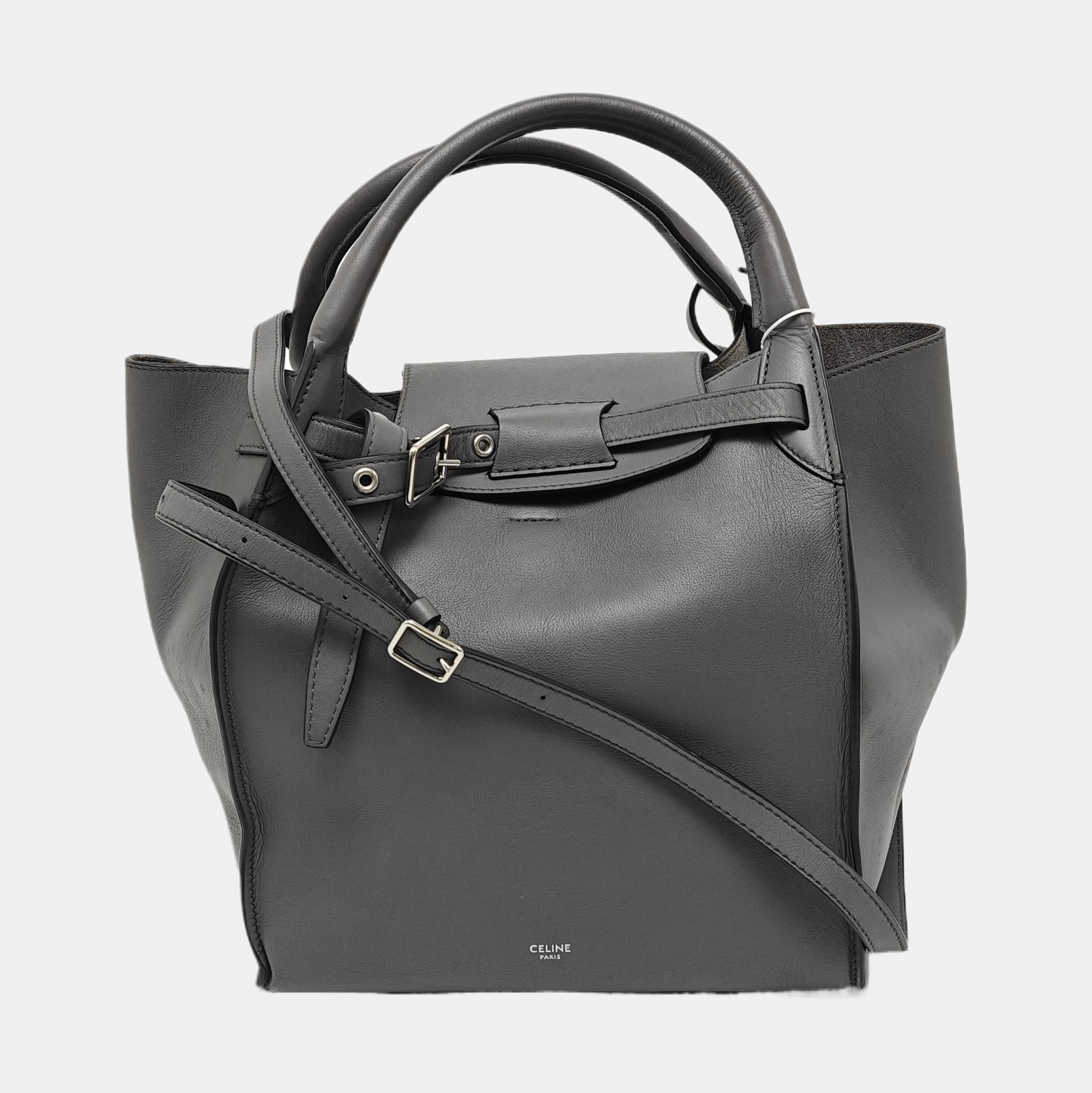 BIG BAG Small Calfskin Gray