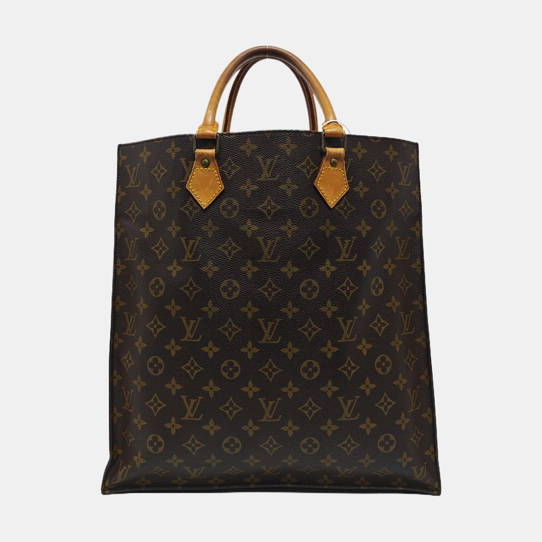 SAC PLAT GM Monogram Coated Canvas Brown