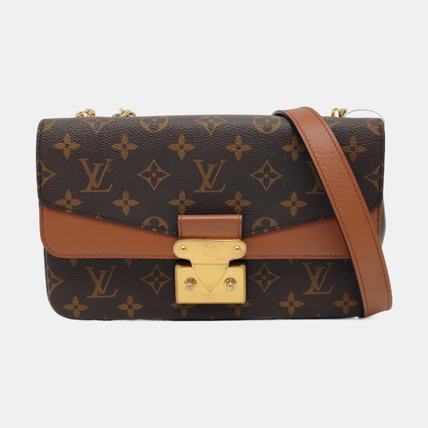 MARCEAU Monogram Coated Canvas Brown