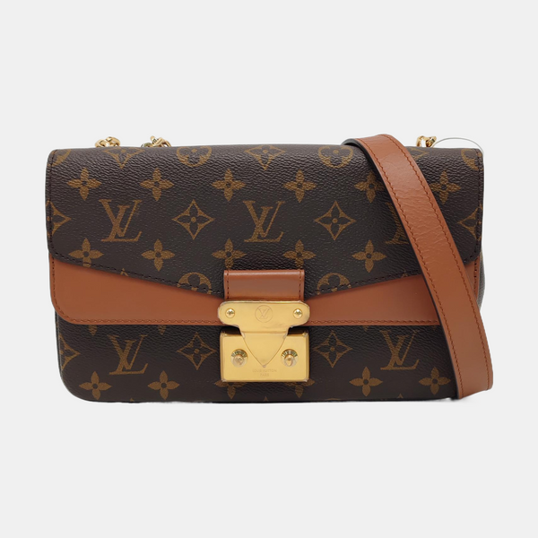 MARCEAU Monogram Coated Canvas Brown