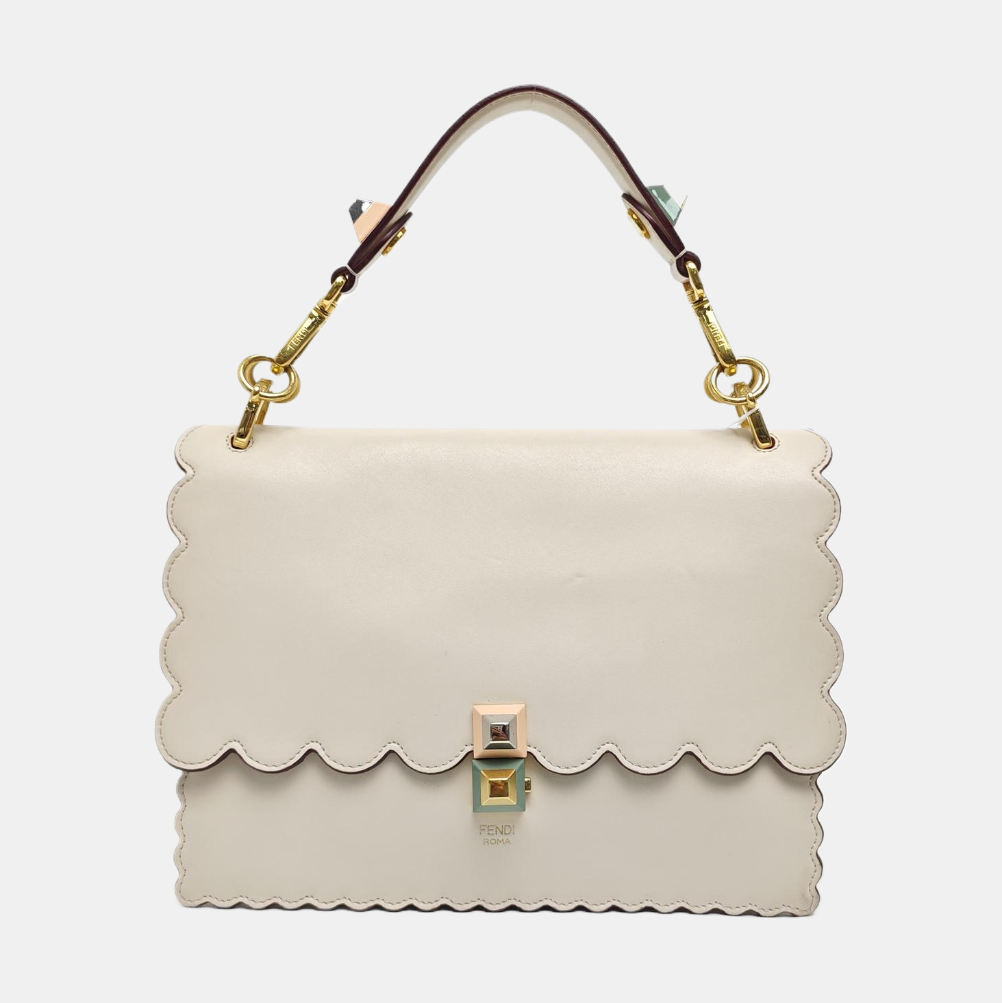 Kan I Medium Calfskin White