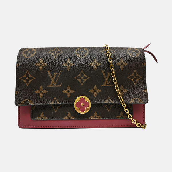 FLORE Monogram Coated Canvas Brown