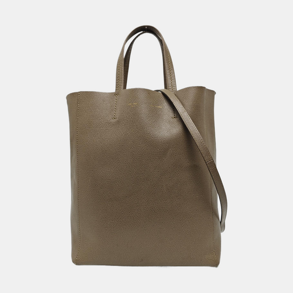 Authenticated pre-owned  CABAS Small Calfskin Grey - Tote Bag at Looply