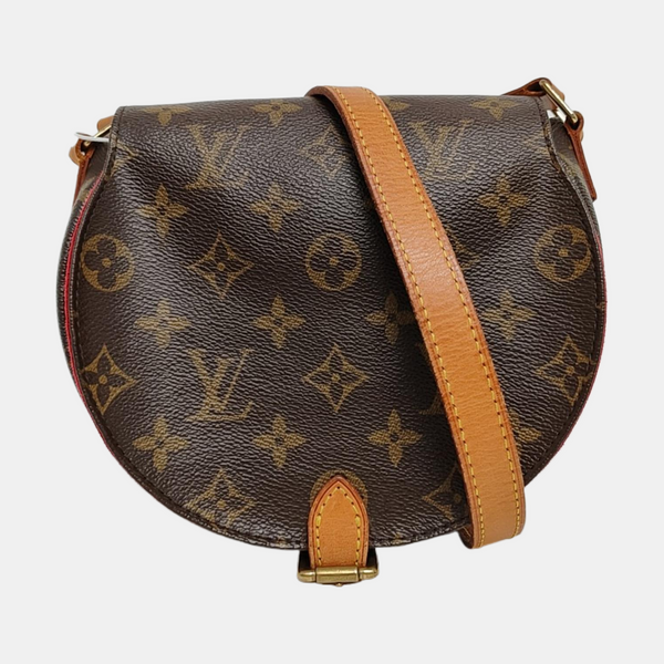 TAMBOURINE Monogram Coated Canvas Brown