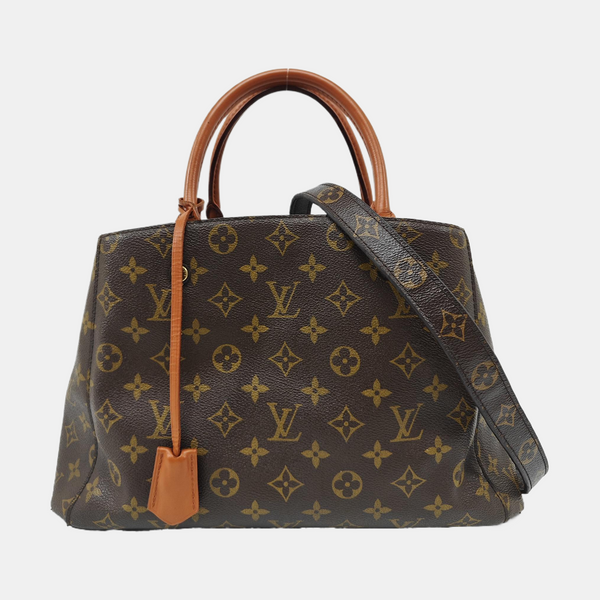 MONTAIGNE Monogram Coated Canvas Brown