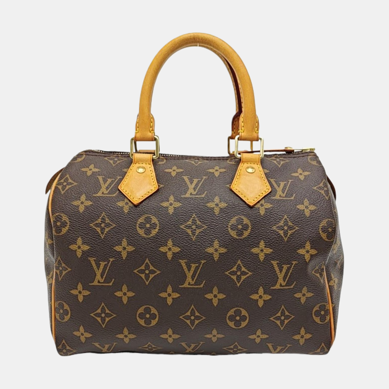 SPEEDY 25 Monogram Coated Canvas Brown