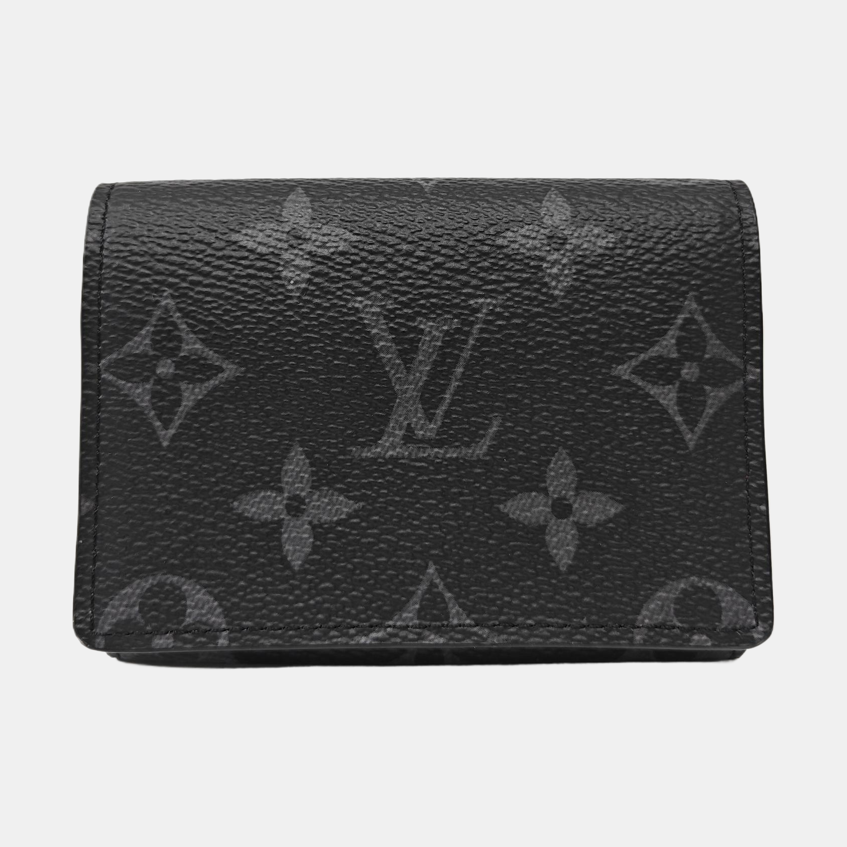 Monogram Coated Canvas Card Holder Black