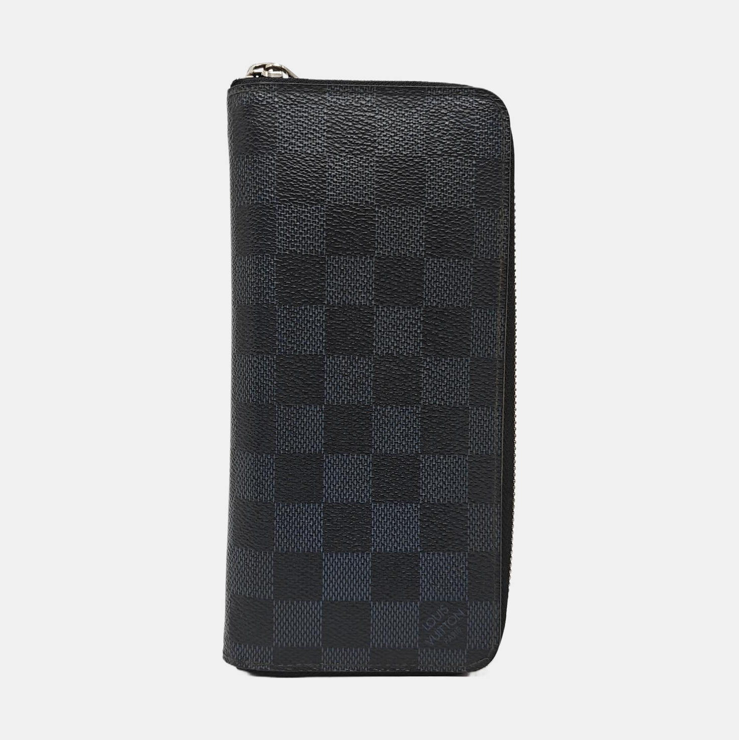 ZIPPY Damier Graphite Coated Canvas Gray Wallet